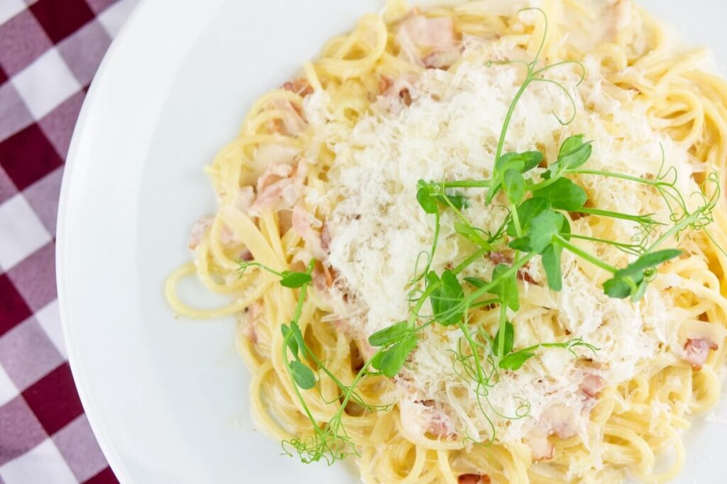 Kaloryczne potrawy - spaghetti carbonara