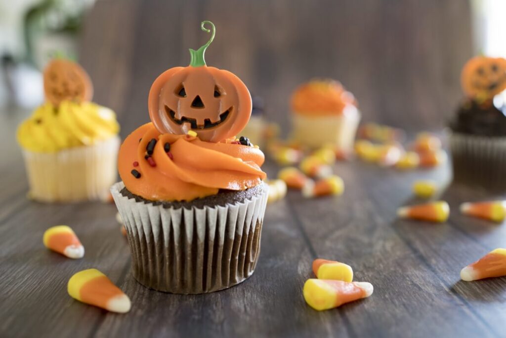 Upiorne muffiny na Halloween (słodka przekąska na Halloween)